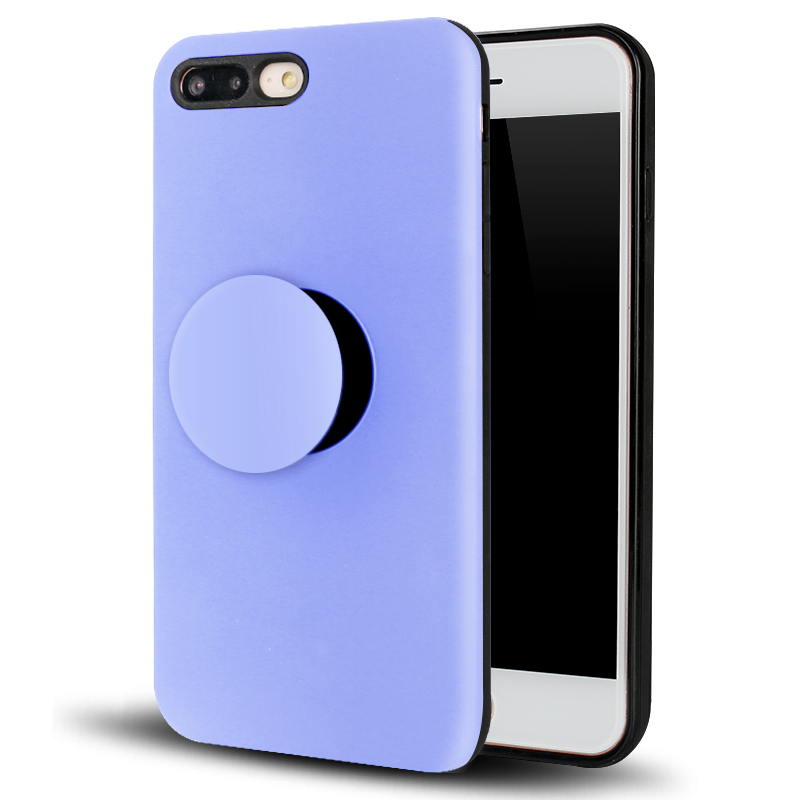 iPHONE 8 Plus / 7 Plus Pop Up Grip Stand Hybrid Case (Purple)